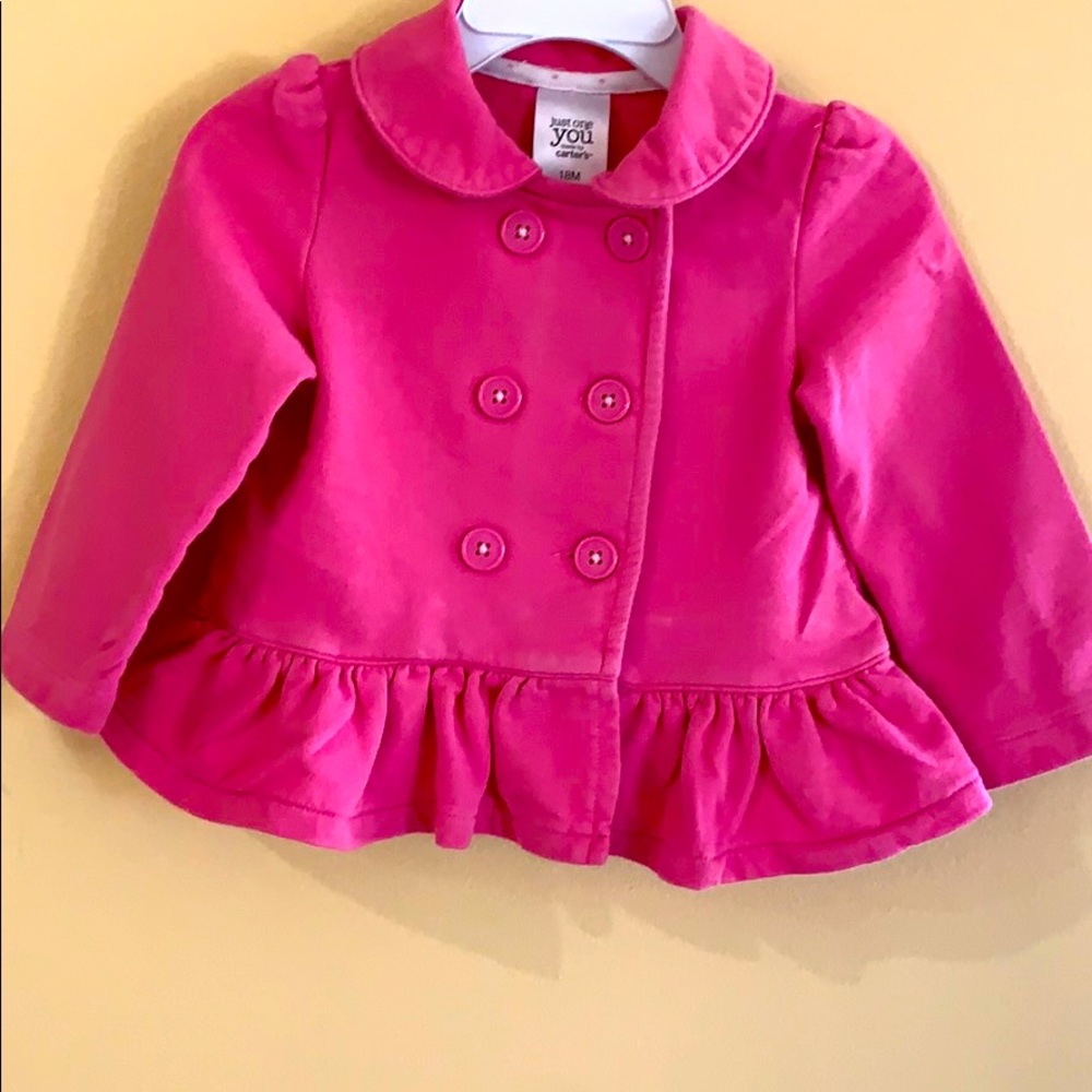 Pink jacket girls 18M carters/ Easter spring time